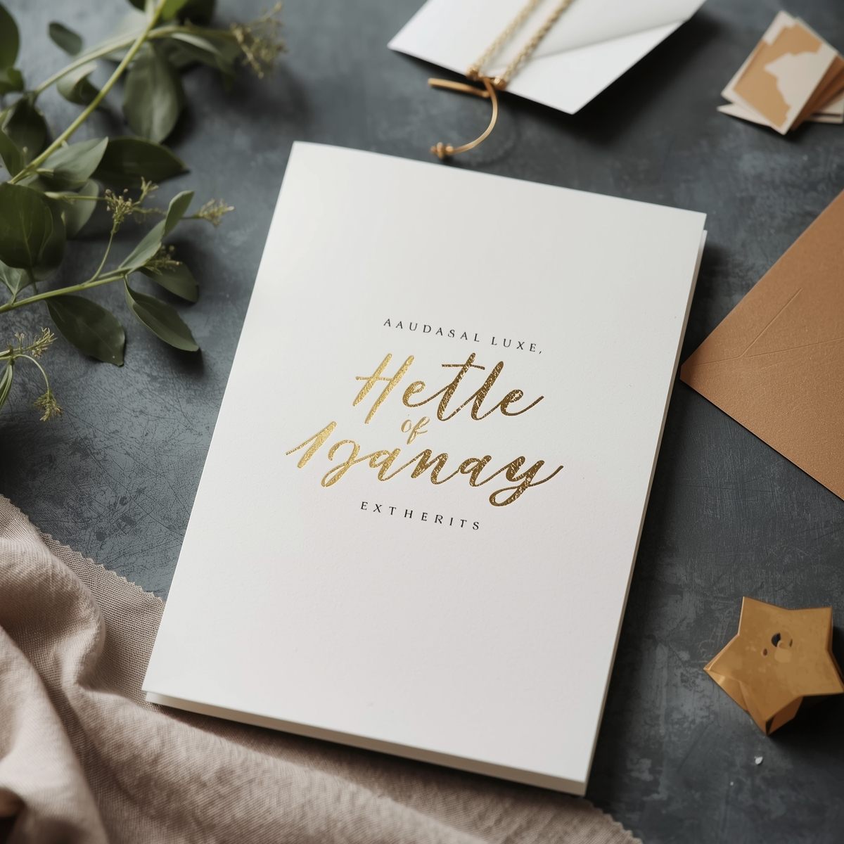 Kerst Inspiratie - handgemaakte kaart met natuurlijke materialen